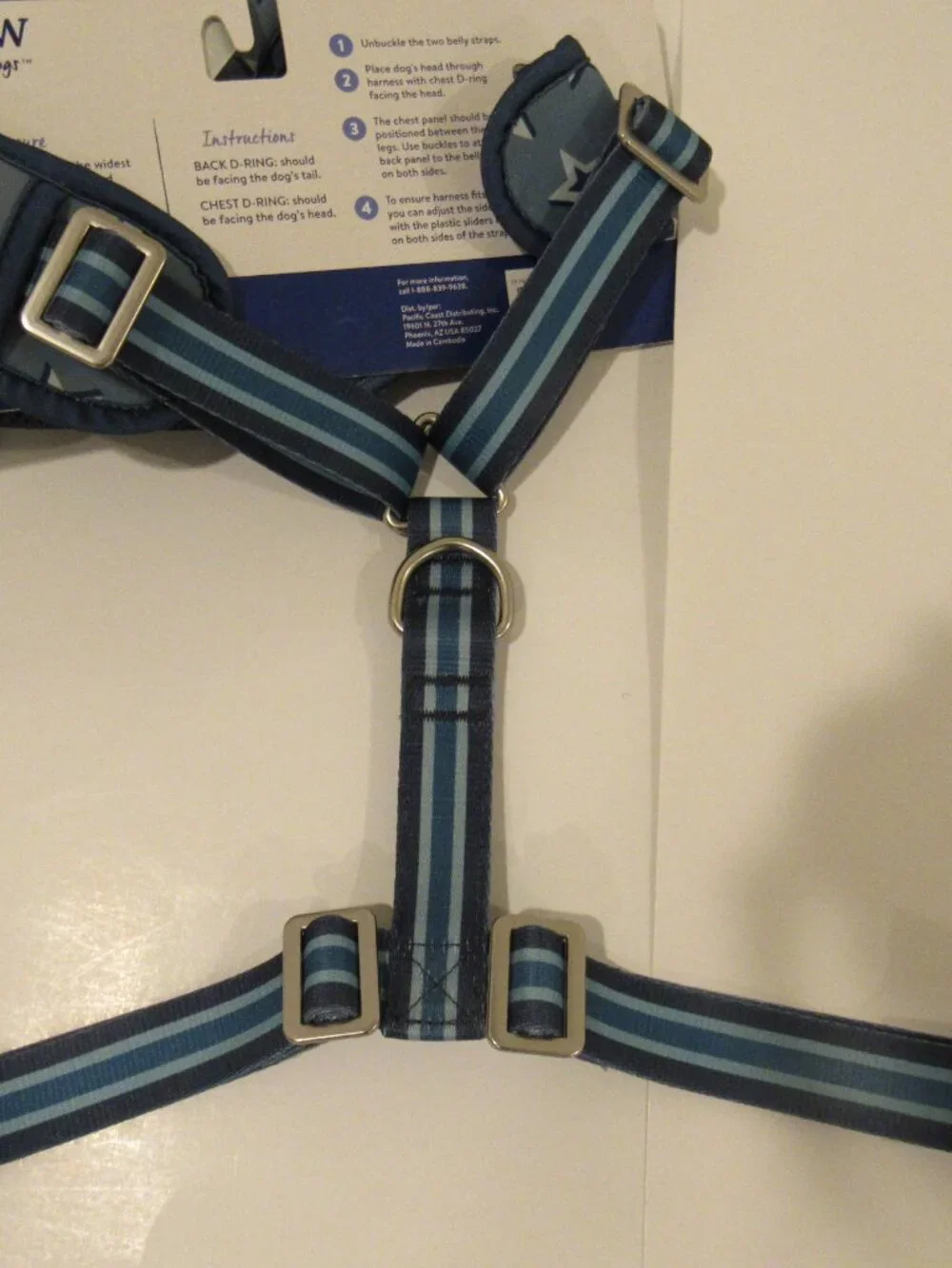 NEW TOP PAW ADJUSTABLE LARGE DOG HARNESS AND MATCHING LEASH